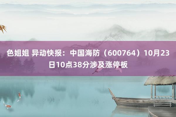 色姐姐 异动快报：中国海防（600764）10月23日10点38分涉及涨停板