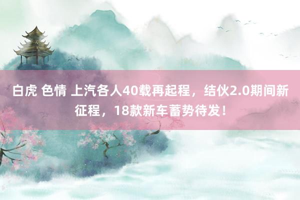 白虎 色情 上汽各人40载再起程，结伙2.0期间新征程，18款新车蓄势待发！