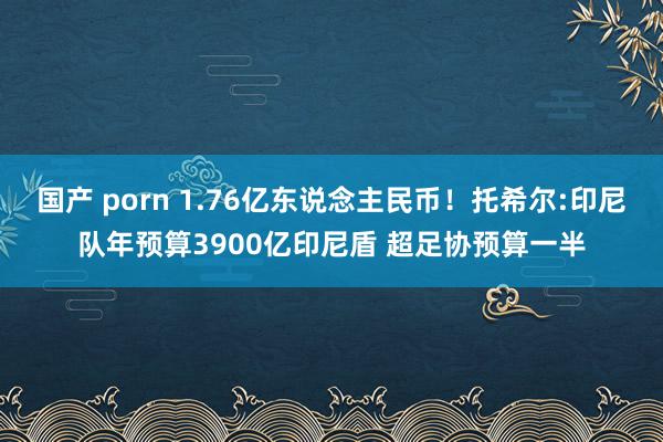 国产 porn 1.76亿东说念主民币！托希尔:印尼队年预算3900亿印尼盾 超足协预算一半