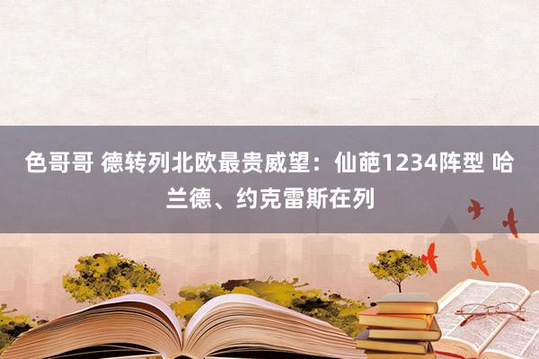 色哥哥 德转列北欧最贵威望：仙葩1234阵型 哈兰德、约克雷斯在列