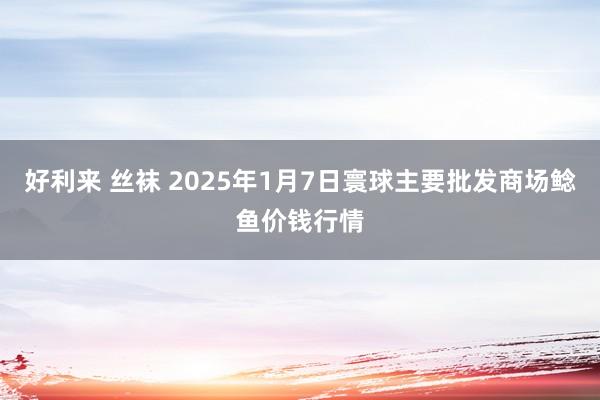 好利来 丝袜 2025年1月7日寰球主要批发商场鲶鱼价钱行情