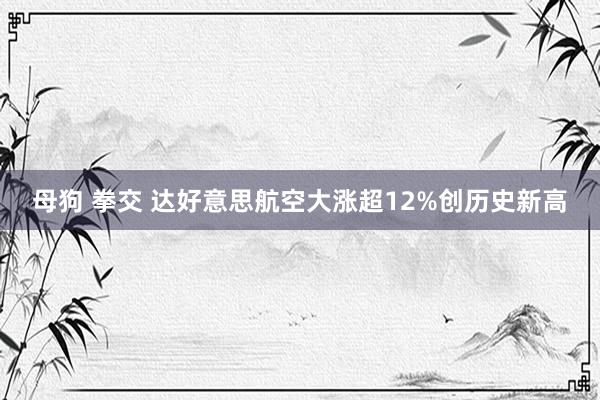 母狗 拳交 达好意思航空大涨超12%创历史新高